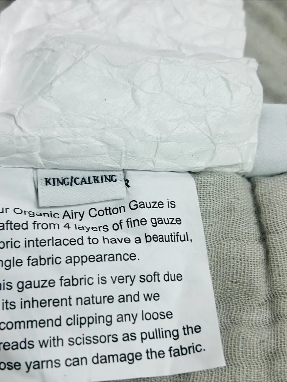 QUINCE Organic Airy Gauze Dream Quilt King/Cal King Fog Grey 8432